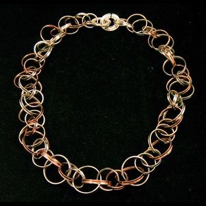 Tiffany & Co Silver & Rubedo Interlocking Circles